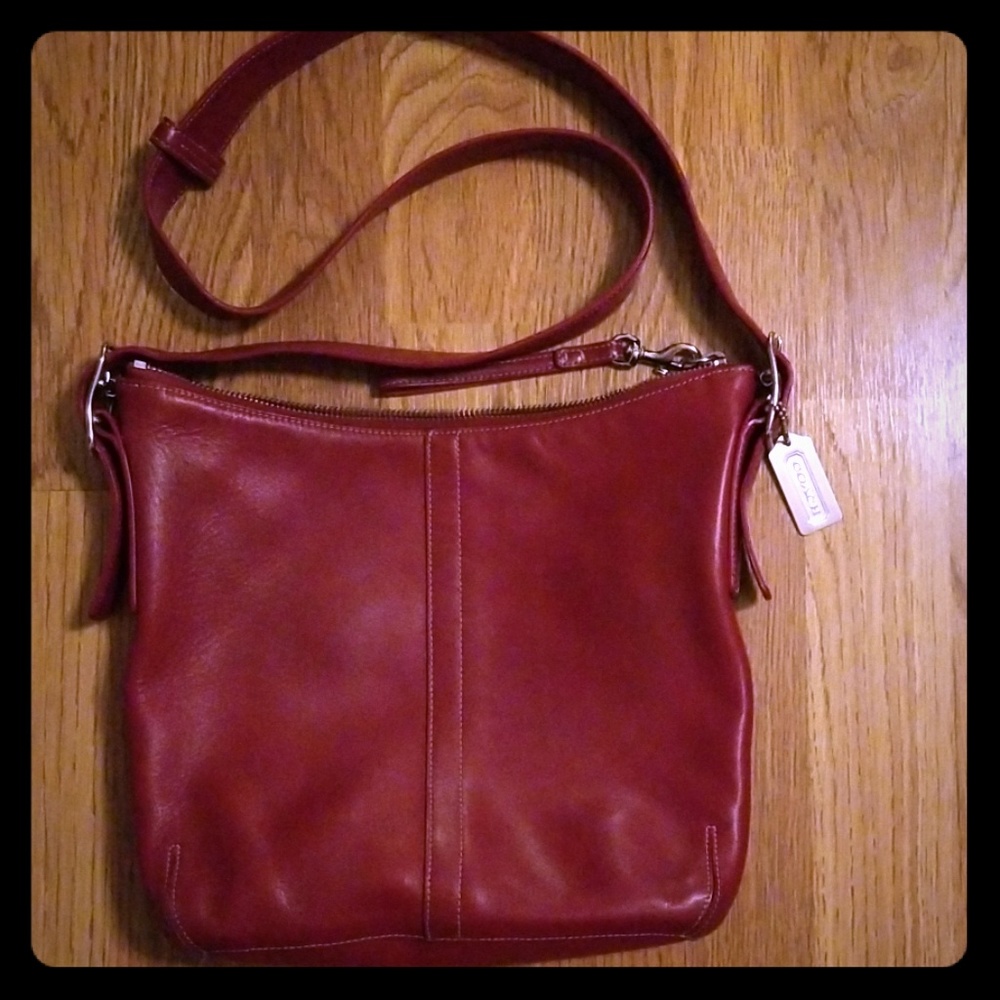 Coach Red Leather Satchel